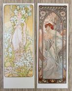 2x Alphonse Mucha Kunst Boekenlegger #02, Collections, Envoi, Neuf