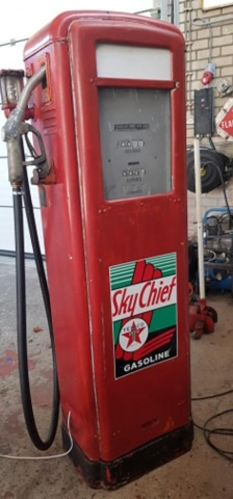 Vintage Gilbarco texaco reclame benzinepomp decoratie pomp, Verzamelen, Merken en Reclamevoorwerpen, Gebruikt, Gebruiksvoorwerp