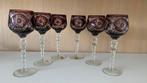 Kristallen Bordeaux wijnglazen 19 cm hoog, Verzamelen, Glas en Drinkglazen, Ophalen of Verzenden, Zo goed als nieuw