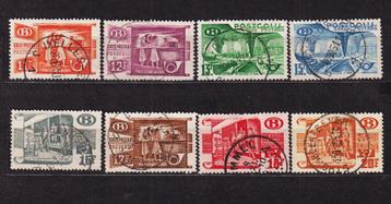 Belgique Timbres chemins de fer 1950-52 TR322-TR329 oblitéré, Envoi, Affranchi, Oblitéré