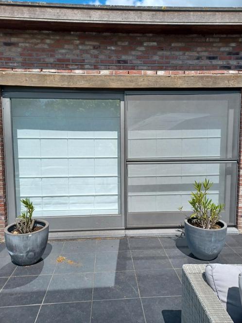 Houten schuiframen, ramen en deur met 1 vliegenraam, Doe-het-zelf en Bouw, Raamkozijnen en Schuifdeuren, Ophalen