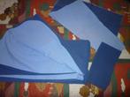 Housse de couette et 2 taies pour lit double, Gebruikt, Blauw, Dekbedovertrek, Tweepersoons