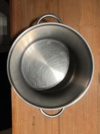 Grote inox kookpot diameter 24cm, Enlèvement ou Envoi, Utilisé, Inox, Casserole ou Cocotte-minute