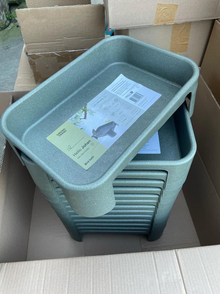 Voer-/waterbak Johan - 100% Gerecycled ♻️, Ophalen
