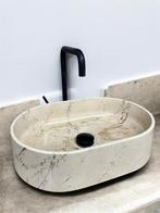Lavabo beige gold marble, Ophalen of Verzenden, Zo goed als nieuw
