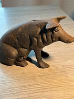 Gietijzer spaarpot varken, Ophalen