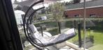 Hangzetel met kussen en zonnescherm, Jardin & Terrasse, Chaises de jardin, Enlèvement, Utilisé, Aluminium