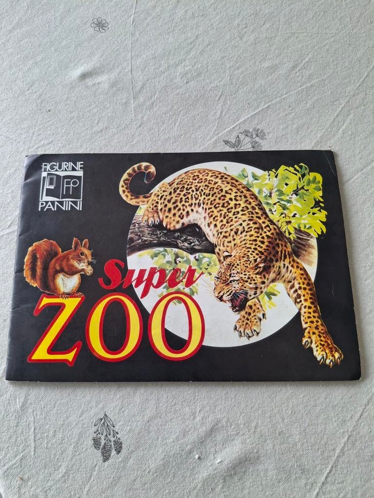 Album d'autocollants Panini Super Zoo complet en très bon ét, Enlèvement ou Envoi