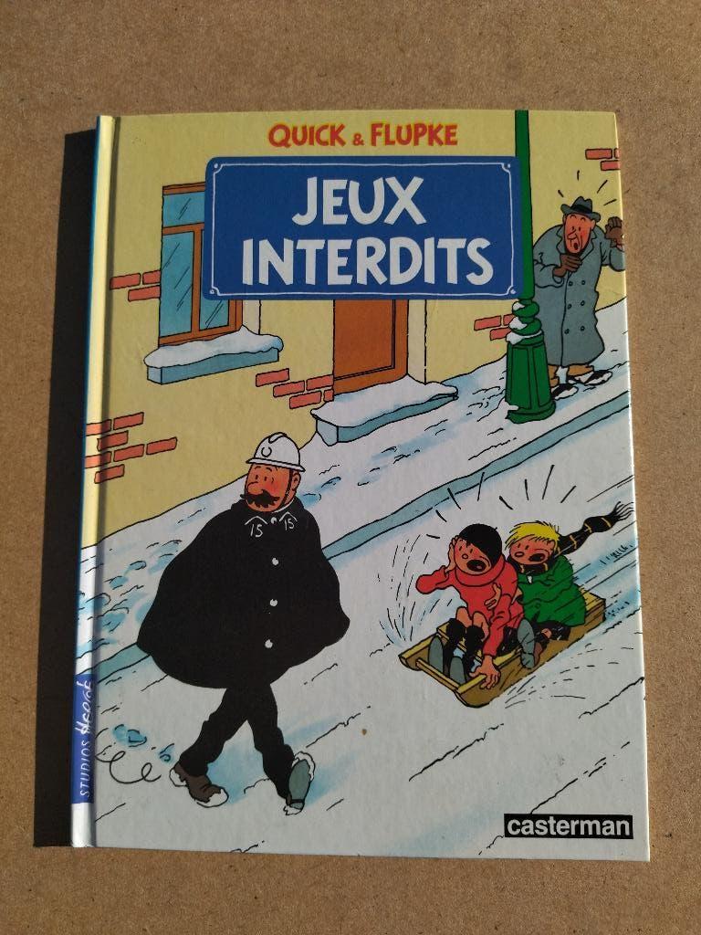 Quick & Flupke - Jeux interdits, Boeken, Gelezen, Eén stripboek, Ophalen of Verzenden, Hergé