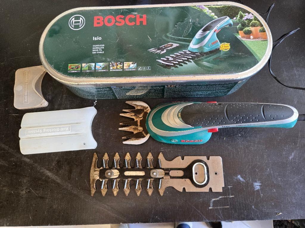 Bosch isio gras- en heggenschaar, Jardin & Terrasse, Taille-haies, Enlèvement, Utilisé, Batterie, Bosh