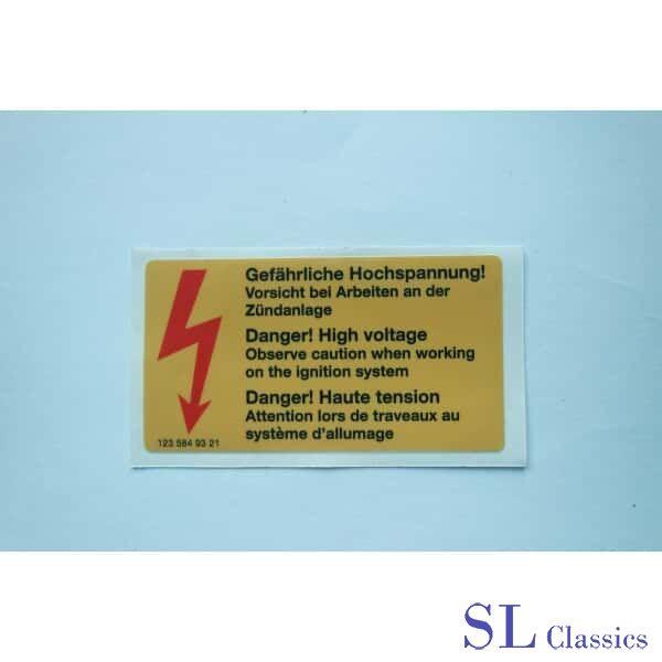 Stikker Danger Mercedes-Benz SL - SLC, R107 - W107 - C107, -, Nieuw, Ophalen of Verzenden, -