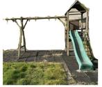 Speeltoren + glijbaan + schommels, Ophalen, Gebruikt, Glijbaan