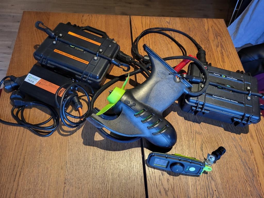 Float Plus Compact 2 bellyboat motor – complete set, Ophalen of Verzenden, Zo goed als nieuw, Complete set