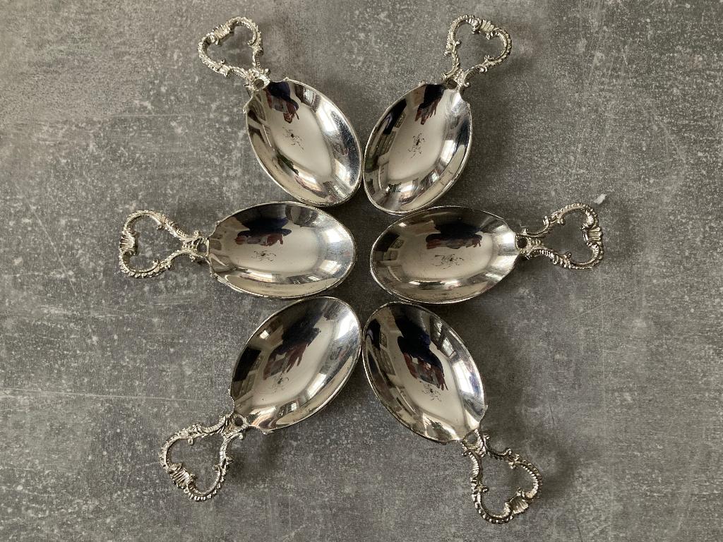 6 aperitief lepeltjes, Maison & Meubles, Cuisine | Vaisselle, Enlèvement ou Envoi, Comme neuf, Autres matériaux, Autres types