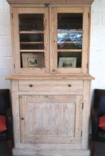 Superbe buffet double corps en pitchpin massif, Enlèvement ou Envoi, Utilisé