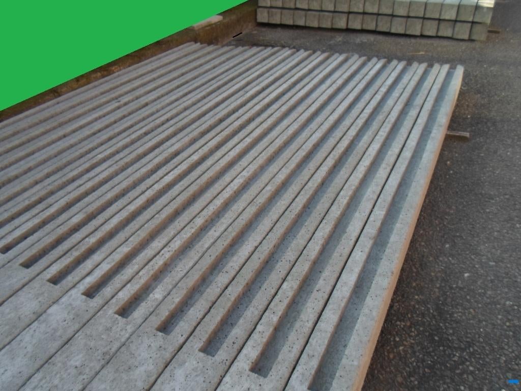 platen betonpalen schutting palen antraciet  beton planken, Ophalen of Verzenden, Nieuw, 20 meter of meer, Overige typen