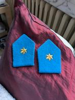 Licht vliegwezen onderluitenant kraagspiegels, Ophalen of Verzenden, Landmacht, Embleem of Badge