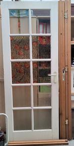 Glazen binnendeur, Ophalen, Gebruikt, 80 tot 100 cm, Binnendeur