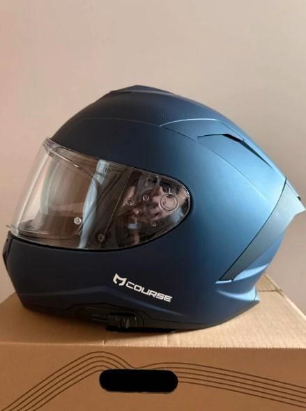 Motorhelm COURSE, Motoren, Kleding | Motorhelmen, Heren, Integraalhelm, L, Overige merken, Tweedehands, Ophalen of Verzenden