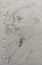 Max Papart (1911-1994) — Originele tekening gesigneerd 1954, Ophalen of Verzenden