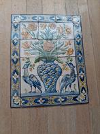 Azulejo - Fresco met handgemaakte, keramische siertegels, 60 cm ou plus, Céramique, Enlèvement, 40 à 60 cm