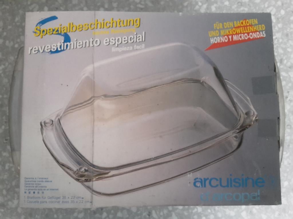 Nieuwe Arcuisine d’Arcopal glazen ovenschotel, 2 delen, Ophalen of Verzenden, Nieuw, Glas, Overige typen