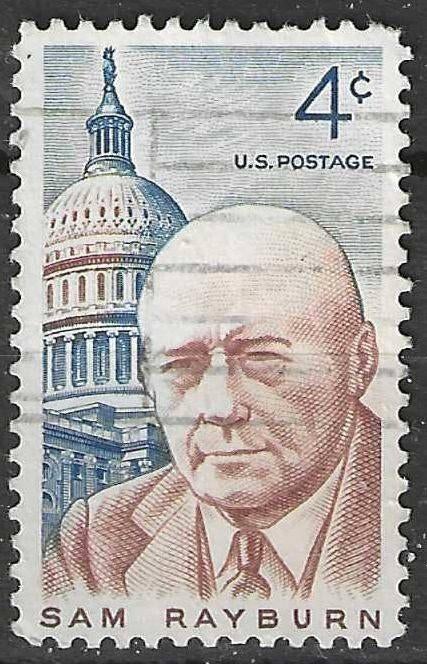 États-Unis 1962 - Yvert 734 - Samuel Taliaferro Rayburn (ST), Timbres & Monnaies, Timbres | Amérique, Affranchi, Envoi