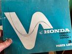 Partsmanual Honda CD50, K1- en CD50Z, Ophalen of Verzenden, Honda