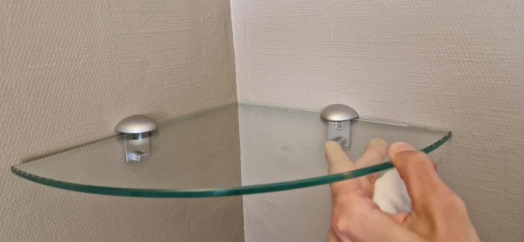 2 hoektafeltjes voor aan de wand., Ophalen, Glas