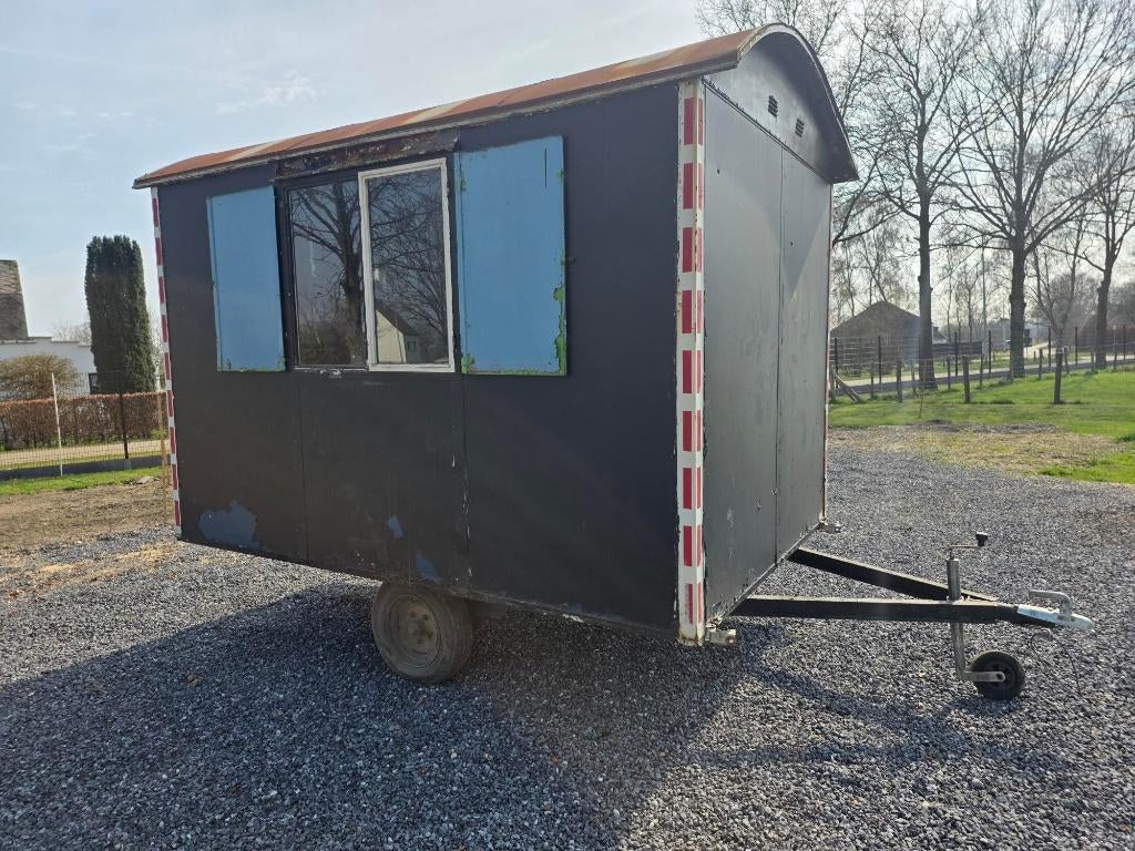 schaft keet pipo wagen, Bricolage & Construction, Abris de chantier & Baraques de chantier, Utilisé, Enlèvement ou Envoi