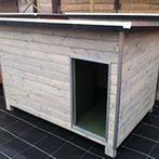 Hondenhok Wood 5 grijs iso, belgisch super sterk, Neuf, Enlèvement, Niche à chien, 100 cm ou plus