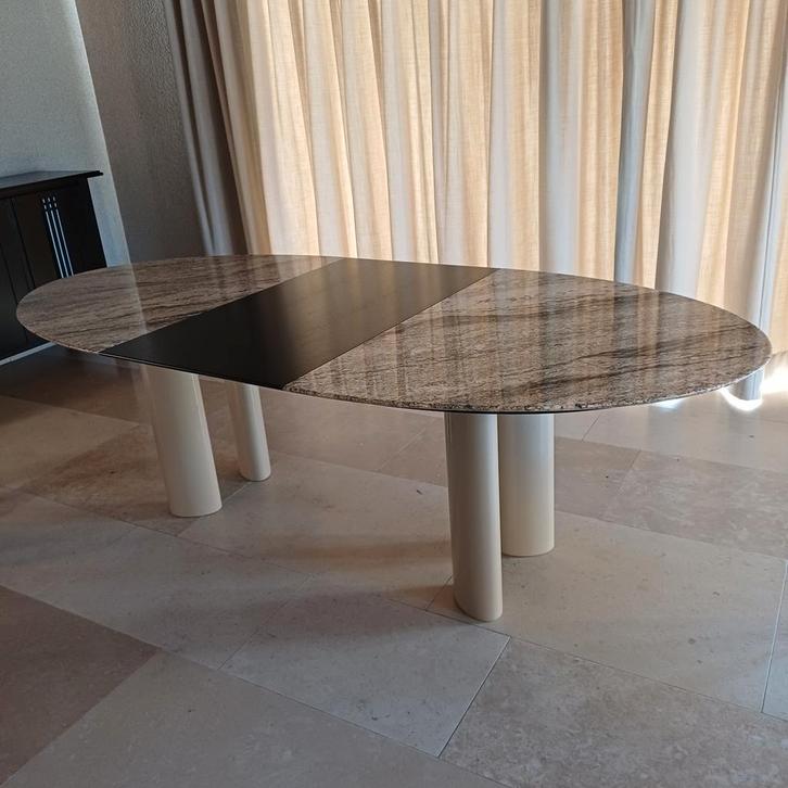 Granieten eettafel, Huis en Inrichting, Tafels | Salontafels, Ophalen