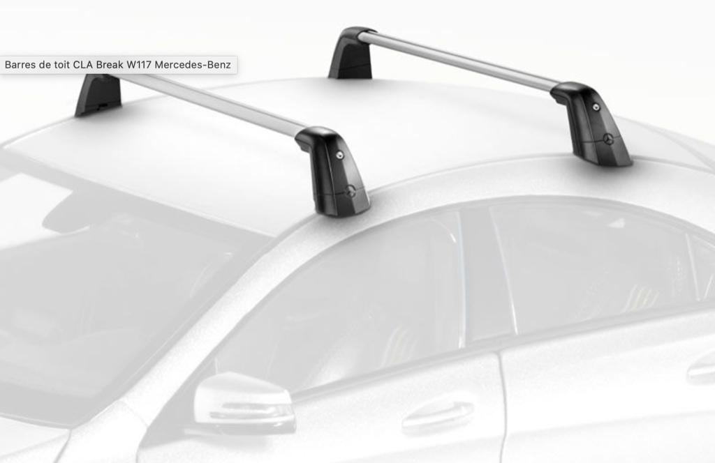 Barre de toit mercedes CLA shooting, Autos : Divers, Porte-bagages, Enlèvement, Comme neuf