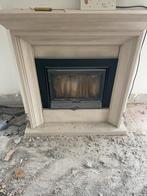 Gratis houthaard inclusief marmeren voorzetschouw, Huis en Inrichting, Haarden, Ophalen, Houthaard