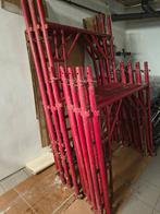 Stevige stalen stelling, max 11,2 x 2,6 x 1,3 m (hxbxd), Ophalen, Gebruikt