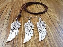 Engelenvleugels sieradenset, Bijoux, Sacs & Beauté, Colliers, Neuf, Argent, Argent, Enlèvement ou Envoi