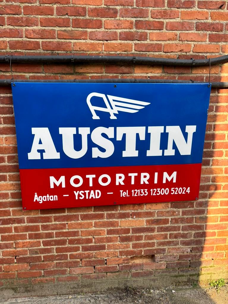 Plaque émaillée grand format pour autos austin reclamebord, Enlèvement, Comme neuf
