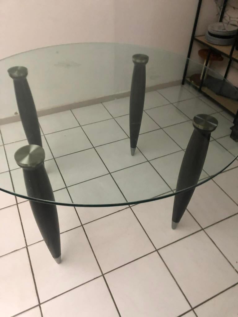 Tafel, Huis en Inrichting, Tafels | Eettafels, Ophalen, 100 tot 150 cm, Rond, Vier personen