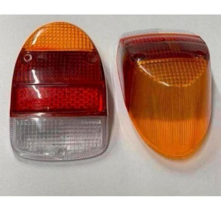 VW Volkswagen Beetle 1968-1973 achterlicht glas glazen set, Auto-onderdelen, Verlichting, Oldtimer onderdelen, Volkswagen, Gebruikt