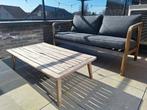 2 zits tuinstoel met tafel, Ophalen, Hout