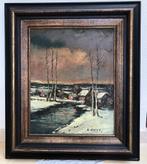 Belle peinture à l'huile avec signature — 73 x 62 cm, Enlèvement