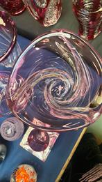 Grand plat rose Val Saint Lambert, Enlèvement ou Envoi