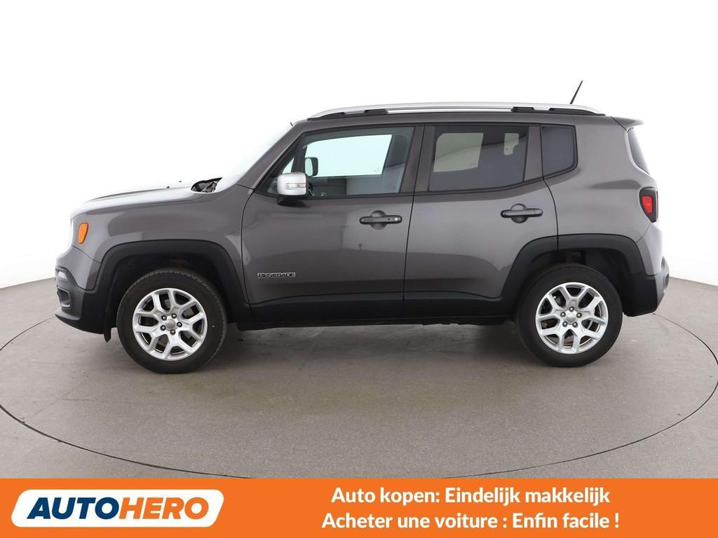 Jeep Renegade 2.0 M-Jet Limited Adventure Edition 4WD, Auto's, Jeep, Zwart, 1505 kg, Leder, 140 pk