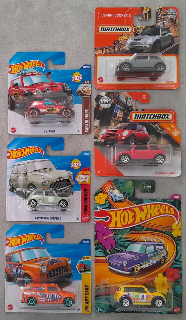Austin Mini en Mini Cooper - Hot Wheels en Matchbox, Ophalen of Verzenden, Nieuw