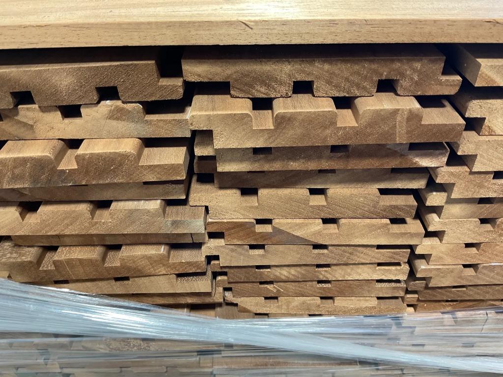 Ayous thermowood 300x14,5x2,2 cm, Ophalen, Minder dan 25 mm, Nieuw, Plank