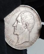 5 Francs Léopold 1 st 1850 met stip boven de datum rare, Zilver, Zilver, Verzenden, Setje