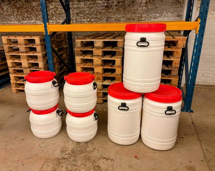 Curtec schroeftonnen, Huis en Inrichting, Emmers, Zo goed als nieuw, Ophalen of Verzenden