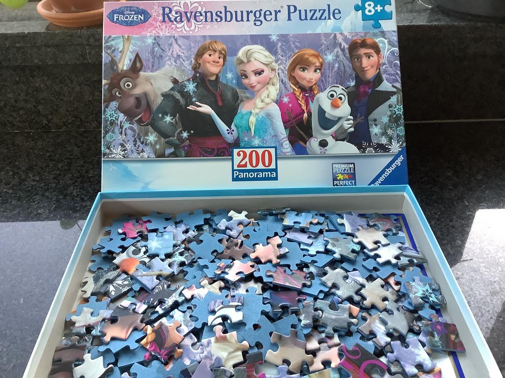 Puzzel 200 stuks Disney Frozen +8 jaar, Ophalen, Minder dan 500 stukjes, Nieuw, Legpuzzel