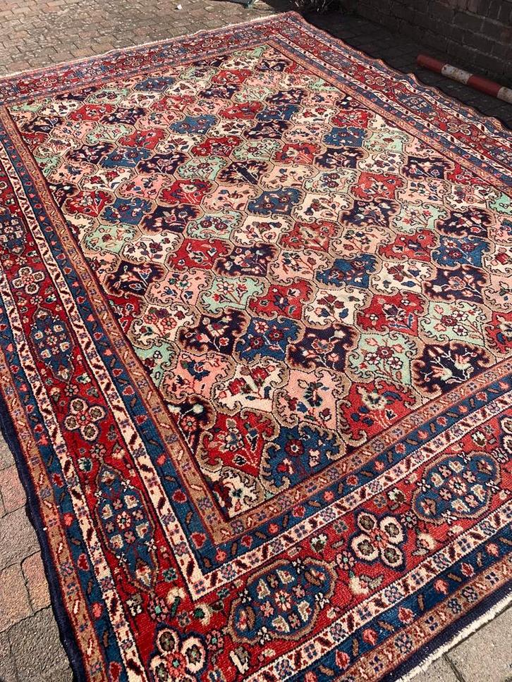 Très rare tapis HAMADAN BEYUK ABAD IRANIEN dim 370 x 263 cm, Maison & Meubles, Ameublement | Tapis & Moquettes, Utilisé, Enlèvement