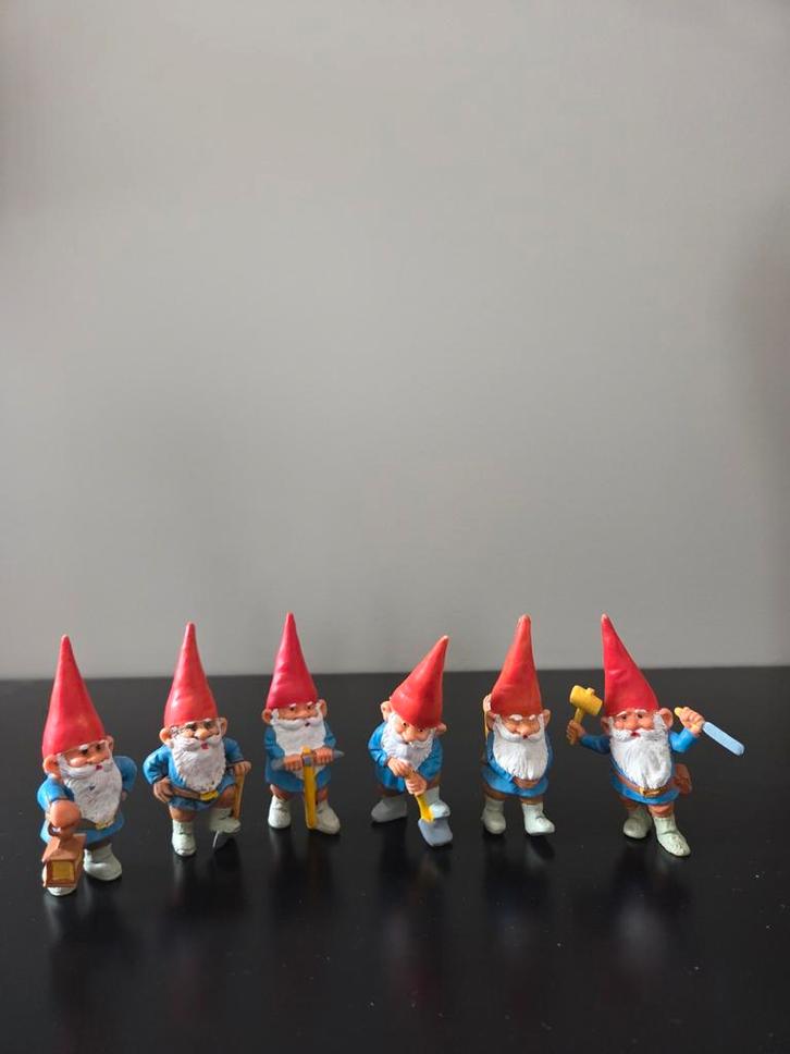 David de kabouter - 6 werkkabouters, Verzamelen, Poppetjes en Figuurtjes, Gebruikt, Verzenden